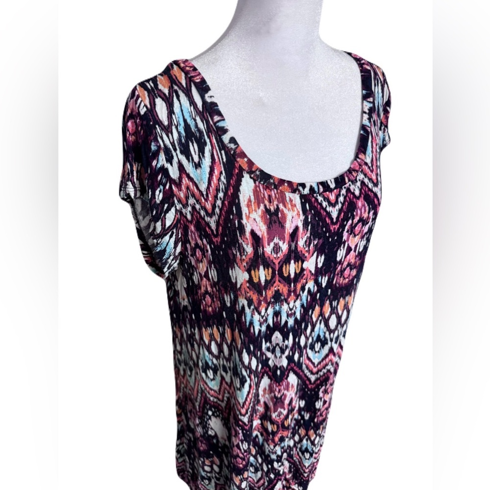 Living Doll Tunic Dress Rayon Spandex Plus Women Size 0X - Picture 2 of 13